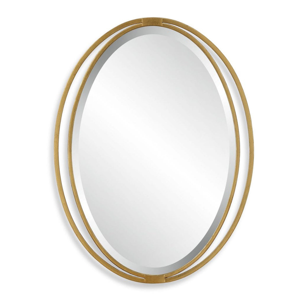 Ari Oval Mirror Brushed Brass