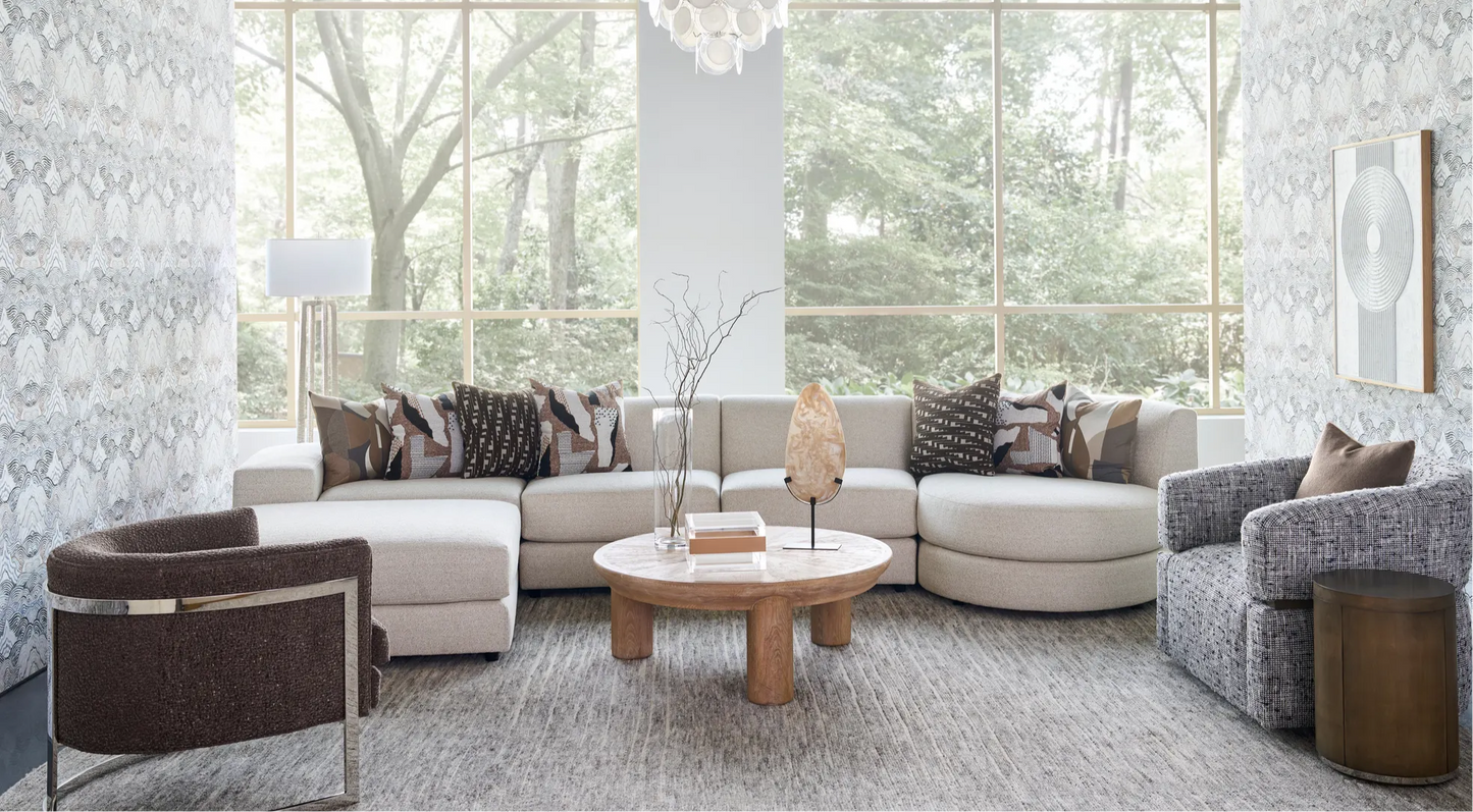 Dune Curved Sectional -Right Arm chair, Left Curved End