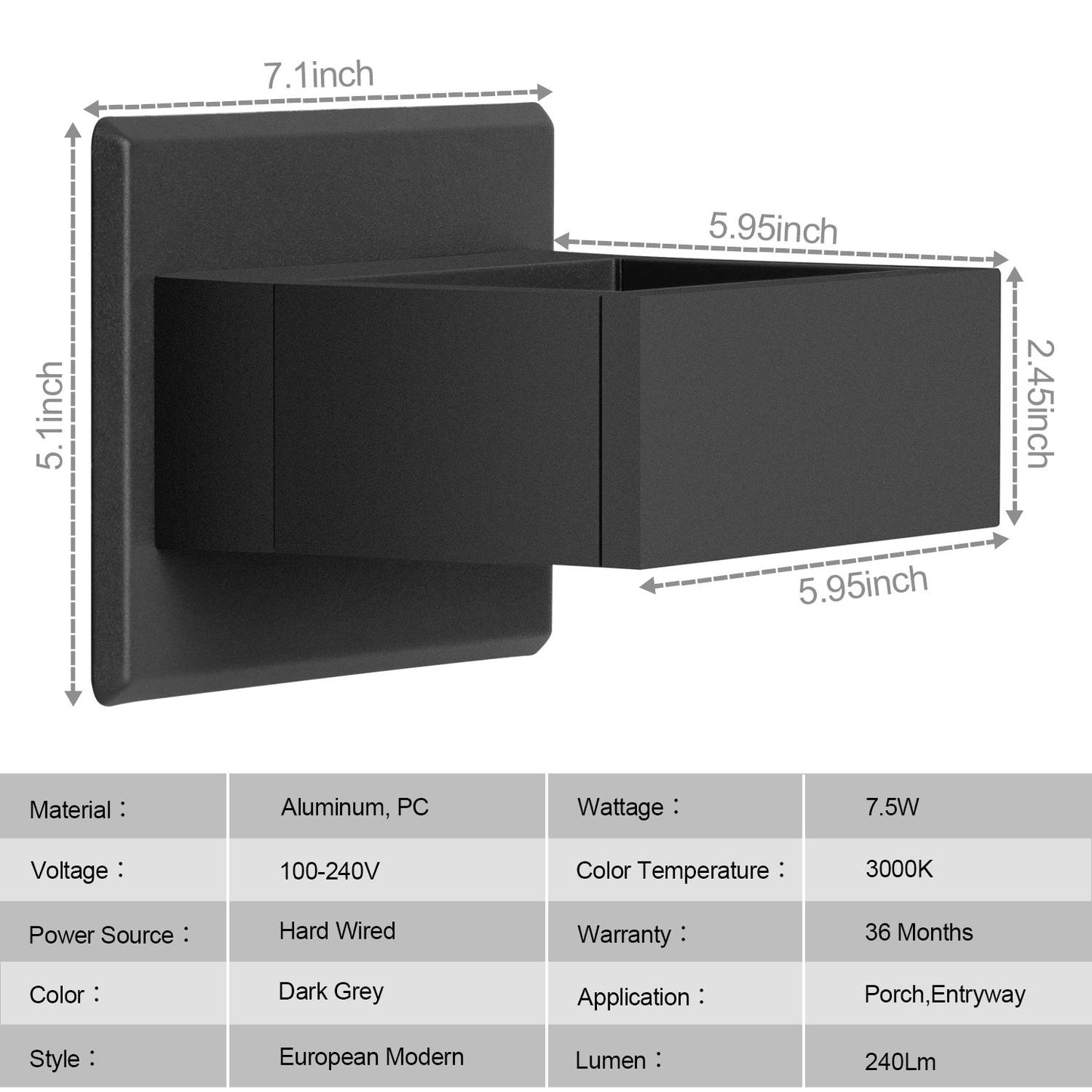 Outdoor Wall Light/ Path Light