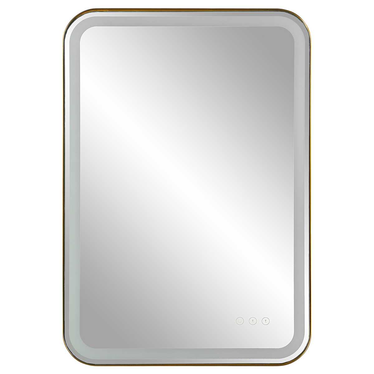 Westley Lighted Mirror Brushed Brass
