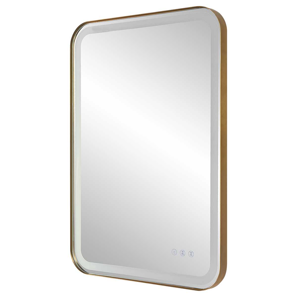 Westley Lighted Mirror Brushed Brass