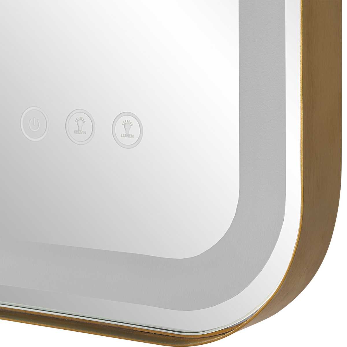 Westley Lighted Mirror Brushed Brass