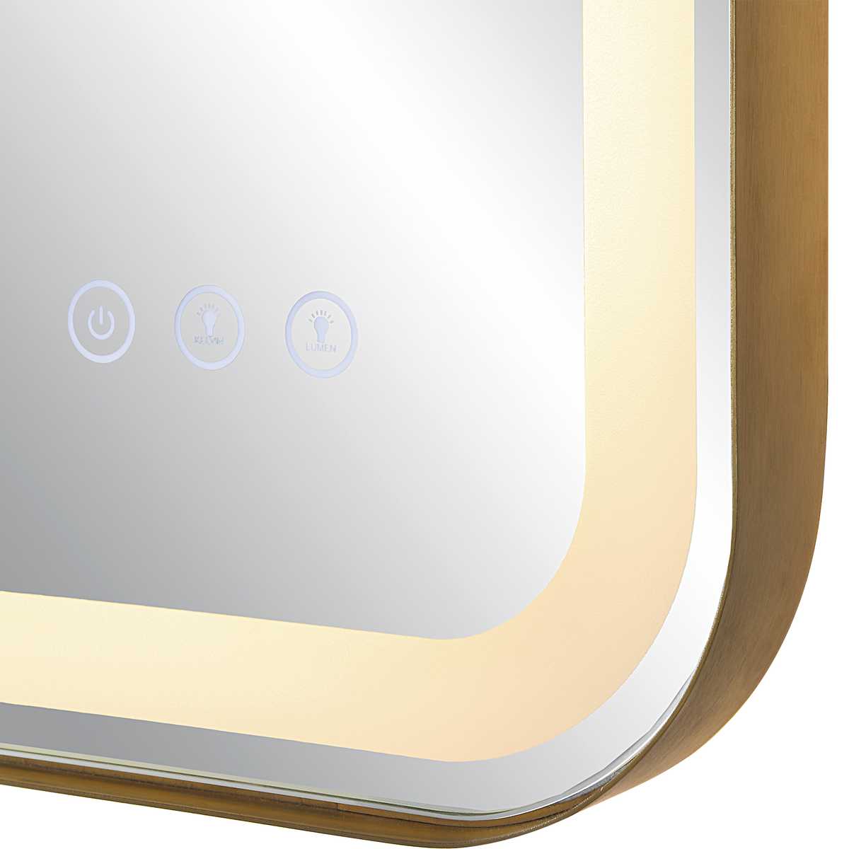 Westley Lighted Mirror Brushed Brass